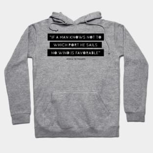 Stoic Quote by Seneca Hoodie